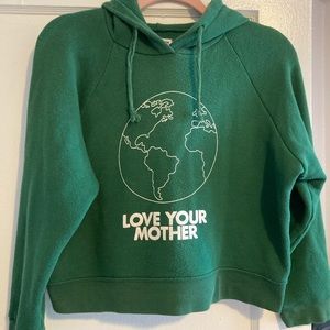 Reformation crop hoodie love your mother small